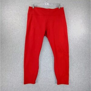 ✅🚨🔴📢Powerhold made by Fabletics Women's Leggings Size XXL RED 📸SEE PICS📏📸